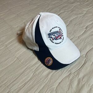 Vintage 2002 Reebok NFL Super Bowl XXXVI 36 New Orleans Adjustable Hat Cap White